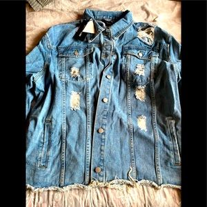 Jean jacket new with tags size 4X